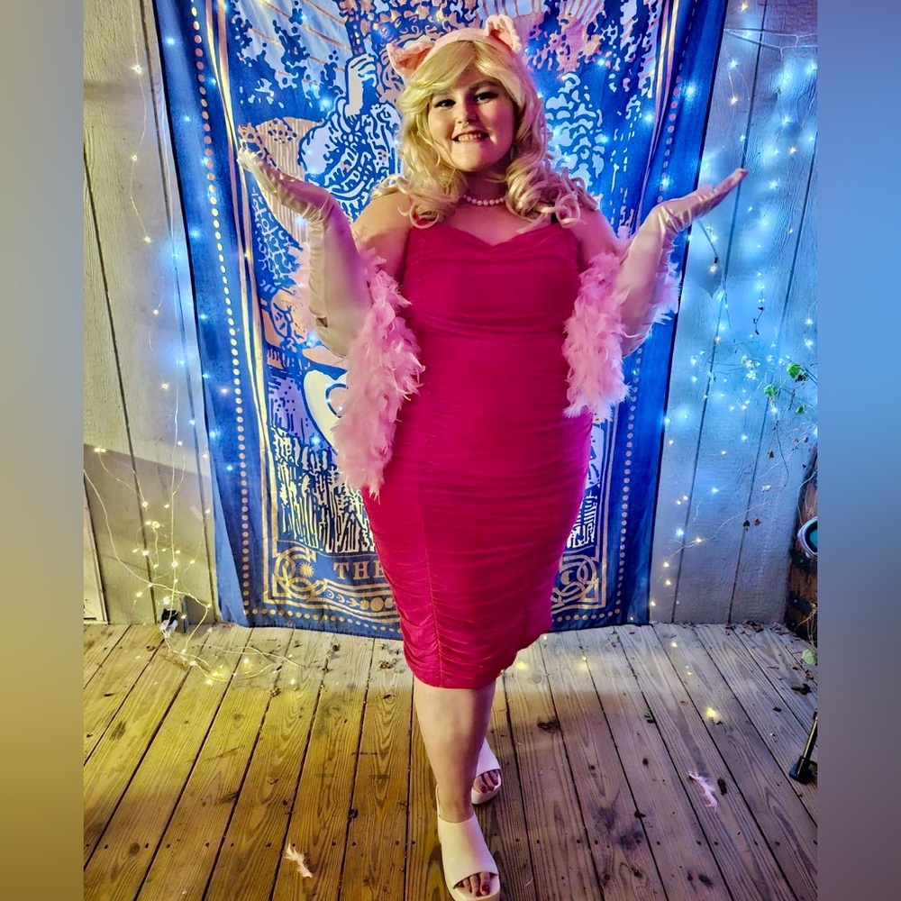 Hot Pink Ruched Torrid Dress